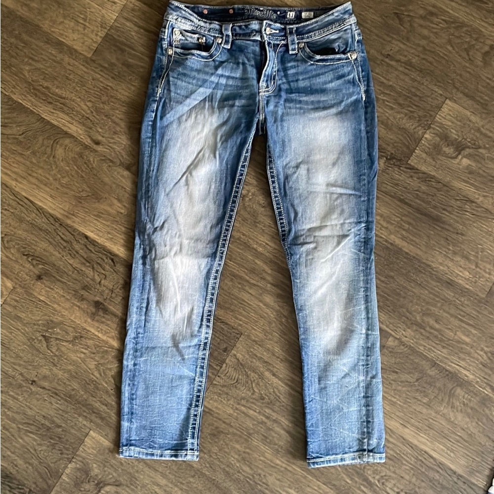 Miss Me Destructed Skinny Jean sz 31